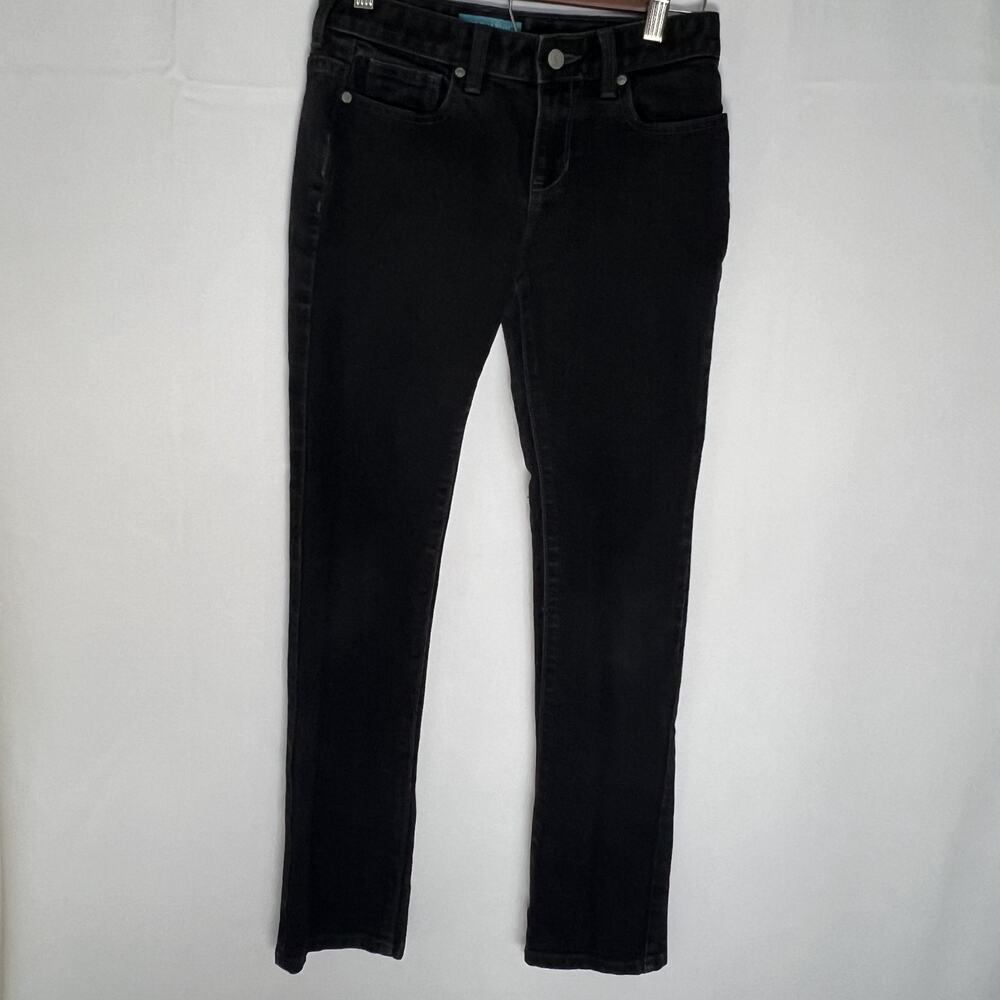Old Navy Women Rockstar Super Skinny Mid Rise Black Jeans Sz 12 Stretch Pockets